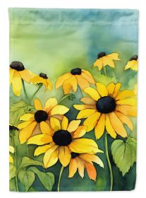 Maryland Black-Eyed Susans in Watercolor Garden Flag Mailbox Flag Decorative Yard Flag Banner Outside Patio Artwork Yard Flower Beds, Garden Size (Default: Default)