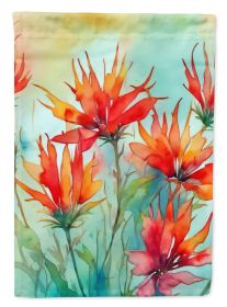 Wyoming Indian Paintbrush in Watercolor Garden Flag Mailbox Flag Decorative Yard Flag Banner Outside Patio Artwork Yard Flower Beds, Garden Size (Default: Default)