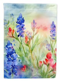 Texas Bluebonnets in Watercolor Garden Flag Mailbox Flag Decorative Yard Flag Banner Outside Patio Artwork Yard Flower Beds, Garden Size, Multicolor (Default: Default)