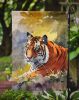 Bengal Tiger Garden Flag Mailbox Flag Decorative Yard Flag Banner Outside Patio Artwork Yard Flower Beds, Garden Size, Multicolor