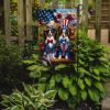 All American Papillon Garden Flag Mailbox Flag Decorative Yard Flag Banner Outside Patio Artwork Yard Flower Beds, Garden Size, Multicolor