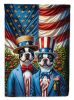 All American Boston Terrier Garden Flag Mailbox Flag Decorative Yard Flag Banner Outside Patio Artwork Yard Flower Beds, Garden Size, Multicolor