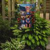All American Silky Terrier Garden Flag Mailbox Flag Decorative Yard Flag Banner Outside Patio Artwork Yard Flower Beds, Garden Size, Multicolor