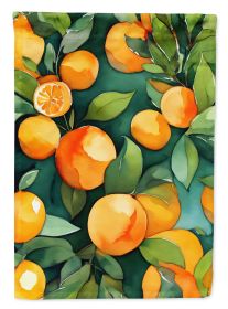 Florida Orange Blossom in Watercolor Garden Flag Mailbox Flag Decorative Yard Flag Banner Outside Patio Artwork Yard Flower Beds, Garden Size (Default: Default)