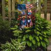 All American Yorkshire Terrier Garden Flag Mailbox Flag Decorative Yard Flag Banner Outside Patio Artwork Yard Flower Beds, Garden Size, Multicolor