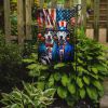 All American Pit Bull Terrier Garden Flag Mailbox Flag Decorative Yard Flag Banner Outside Patio Artwork Yard Flower Beds, Garden Size, Multicolor