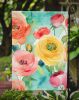Ranunculus in Watercolor Garden Flag Mailbox Flag Decorative Yard Flag Banner Outside Patio Artwork Yard Flower Beds, Garden Size, Multicolor