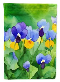 Illinois Violet in Watercolor Garden Flag Mailbox Flag Decorative Yard Flag Banner Outside Patio Artwork Yard Flower Beds, Garden Size, Multicolor (Default: Default)
