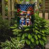 All American Pekingese Garden Flag Mailbox Flag Decorative Yard Flag Banner Outside Patio Artwork Yard Flower Beds, Garden Size, Multicolor