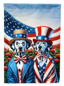 All American Dalmatian Garden Flag Mailbox Flag Decorative Yard Flag Banner Outside Patio Artwork Yard Flower Beds, Garden Size, Multicolor (Default: Default)