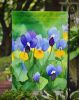 Illinois Violet in Watercolor Garden Flag Mailbox Flag Decorative Yard Flag Banner Outside Patio Artwork Yard Flower Beds, Garden Size, Multicolor