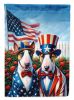 All American English Bull Terrier Garden Flag Mailbox Flag Decorative Yard Flag Banner Outside Patio Artwork Yard Flower Beds, Garden Size, Multicolor