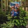 All American Clumber Spaniel Garden Flag Mailbox Flag Decorative Yard Flag Banner Outside Patio Artwork Yard Flower Beds, Garden Size, Multicolor