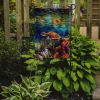 Loggerhead Sea Turtle Garden Flag Mailbox Flag Decorative Yard Flag Banner Outside Patio Artwork Yard Flower Beds, Garden Size, Multicolor