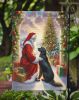 Santa Claus Garden Flag Mailbox Flag Decorative Yard Flag Banner Outside Patio Artwork Yard Flower Beds, Garden Size
