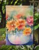 Chrysanthemums in Watercolor Garden Flag Mailbox Flag Decorative Yard Flag Banner Outside Patio Artwork Yard Flower Beds, Garden Size, Multicolor