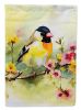 Goldfinch Garden Flag Mailbox Flag Decorative Yard Flag Banner Outside Patio Artwork Yard Flower Beds, Garden Size, Multicolor