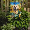 Labrador Retriever in Sunflowers Garden Flag Mailbox Flag Decorative Yard Flag Banner Outside Patio Artwork Yard Flower Beds, Garden Size, Multicolor