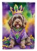 Wirehaired Pointing Griffon King of Mardi Gras Garden Flag Mailbox Flag Decorative Yard Flag Banner Outside Patio Artwork Yard Flower Beds
