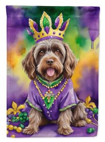 Wirehaired Pointing Griffon King of Mardi Gras Garden Flag Mailbox Flag Decorative Yard Flag Banner Outside Patio Artwork Yard Flower Beds (Default: Default)
