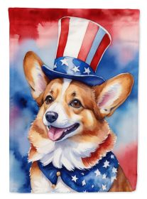 Corgi Patriotic American Garden Flag Mailbox Flag Decorative Yard Flag Banner Outside Patio Artwork Yard Flower Beds, Garden Size, Multicolor (Default: Default)