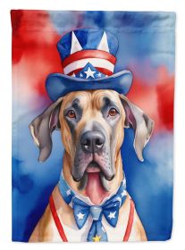 Great Dane Patriotic American Garden Flag Mailbox Flag Decorative Yard Flag Banner Outside Patio Artwork Yard Flower Beds, Garden Size, Multicolor (Default: Default)