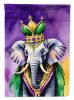 Elephant King of Mardi Gras Garden Flag Mailbox Flag Decorative Yard Flag Banner Outside Patio Artwork Yard Flower Beds, Garden Size, Multicolor