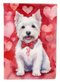 Westie My Valentine Garden Flag Mailbox Flag Decorative Yard Flag Banner Outside Patio Artwork Yard Flower Beds, Garden Size, Multicolor (Default: Default)