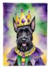 Scottish Terrier King of Mardi Gras Garden Flag Mailbox Flag Decorative Yard Flag Banner Outside Patio Artwork Yard Flower Beds, Garden Size