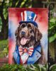 Newfoundland Patriotic American Garden Flag Mailbox Flag Decorative Yard Flag Banner Outside Patio Artwork Yard Flower Beds, Garden Size, Multicolor