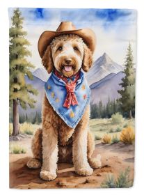 Labradoodle Cowboy Welcome Garden Flag Mailbox Flag Decorative Yard Flag Banner Outside Patio Artwork Yard Flower Beds, Garden Size, Multicolor (Default: Default)