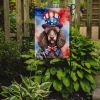 Poodle Patriotic American Garden Flag Mailbox Flag Decorative Yard Flag Banner Outside Patio Artwork Yard Flower Beds, Garden Size, Multicolor