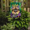 Pekingese King of Mardi Gras Garden Flag Mailbox Flag Decorative Yard Flag Banner Outside Patio Artwork Yard Flower Beds, Garden Size, Multicolor