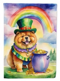 Chow Chow St Patrick's Day Garden Flag Mailbox Flag Decorative Yard Flag Banner Outside Patio Artwork Yard Flower Beds, Garden Size, Multicolor (Default: Default)