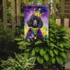 Black Poodle King of Mardi Gras Garden Flag Mailbox Flag Decorative Yard Flag Banner Outside Patio Artwork Yard Flower Beds, Garden Size, Multicolor