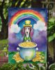 Saluki St Patrick's Day Garden Flag Mailbox Flag Decorative Yard Flag Banner Outside Patio Artwork Yard Flower Beds, Garden Size, Multicolor