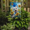 Westie in Sunflowers Garden Flag Mailbox Flag Decorative Yard Flag Banner Outside Patio Artwork Yard Flower Beds, Garden Size, Multicolor