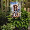 English Cocker Spaniel Cowboy Welcome Garden Flag Mailbox Flag Decorative Yard Flag Banner Outside Patio Artwork Yard Flower Beds, Garden Size