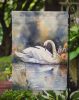 Swan Garden Flag Mailbox Flag Decorative Yard Flag Banner Outside Patio Artwork Yard Flower Beds, Garden Size, Multicolor