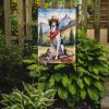 Borzoi Cowboy Welcome Garden Flag Mailbox Flag Decorative Yard Flag Banner Outside Patio Artwork Yard Flower Beds, Garden Size, Multicolor