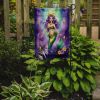 Mermaid Mardi Gras Garden Flag Mailbox Flag Decorative Yard Flag Banner Outside Patio Artwork Yard Flower Beds, Garden Size, Multicolor