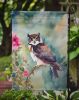 Spectacled Owl Garden Flag Mailbox Flag Decorative Yard Flag Banner Outside Patio Artwork Yard Flower Beds, Garden Size, Multicolor