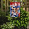 Corgi Patriotic American Garden Flag Mailbox Flag Decorative Yard Flag Banner Outside Patio Artwork Yard Flower Beds, Garden Size, Multicolor