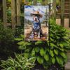 Pit Bull Terrier Cowboy Welcome Garden Flag Mailbox Flag Decorative Yard Flag Banner Outside Patio Artwork Yard Flower Beds, Garden Size, Multicolor