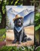 Newfoundland Cowboy Welcome Garden Flag Mailbox Flag Decorative Yard Flag Banner Outside Patio Artwork Yard Flower Beds, Garden Size, Multicolor