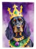 Gordon Setter King of Mardi Gras Garden Flag Mailbox Flag Decorative Yard Flag Banner Outside Patio Artwork Yard Flower Beds, Garden Size, Multicolor