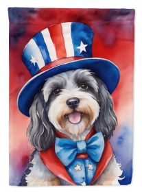 Tibetan Terrier Patriotic American Garden Flag Mailbox Flag Decorative Yard Flag Banner Outside Patio Artwork Yard Flower Beds, Garden Size (Default: Default)