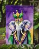 Elephant King of Mardi Gras Garden Flag Mailbox Flag Decorative Yard Flag Banner Outside Patio Artwork Yard Flower Beds, Garden Size, Multicolor