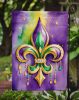 Fleur de lis Mardi Gras Garden Flag Mailbox Flag Decorative Yard Flag Banner Outside Patio Artwork Yard Flower Beds, Garden Size, Multicolor