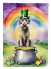 Irish Wolfhound St Patrick's Day Garden Flag Mailbox Flag Decorative Yard Flag Banner Outside Patio Artwork Yard Flower Beds, Garden Size, Multicolor (Default: Default)